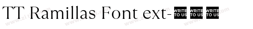 TT Ramillas Font ext字体转换